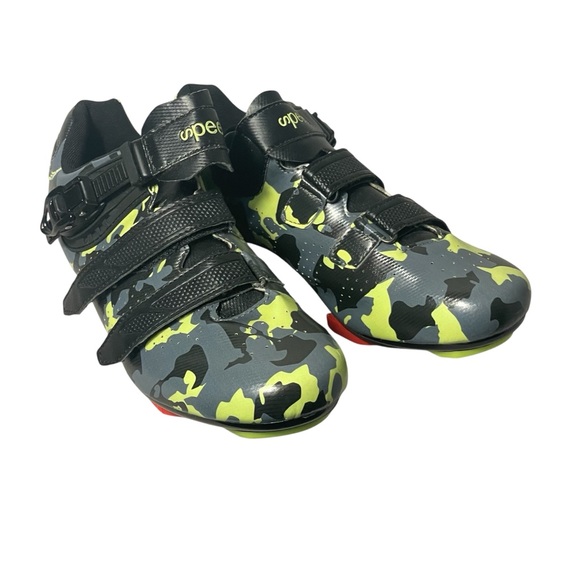 Speed Black Green Camouflage Arc 1 Bicycle Cycling Shoes Sz 43 - Picture 1 of 10
